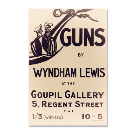 Vintage Apple Collection 'British Gun Advert' Canvas Art,22x32